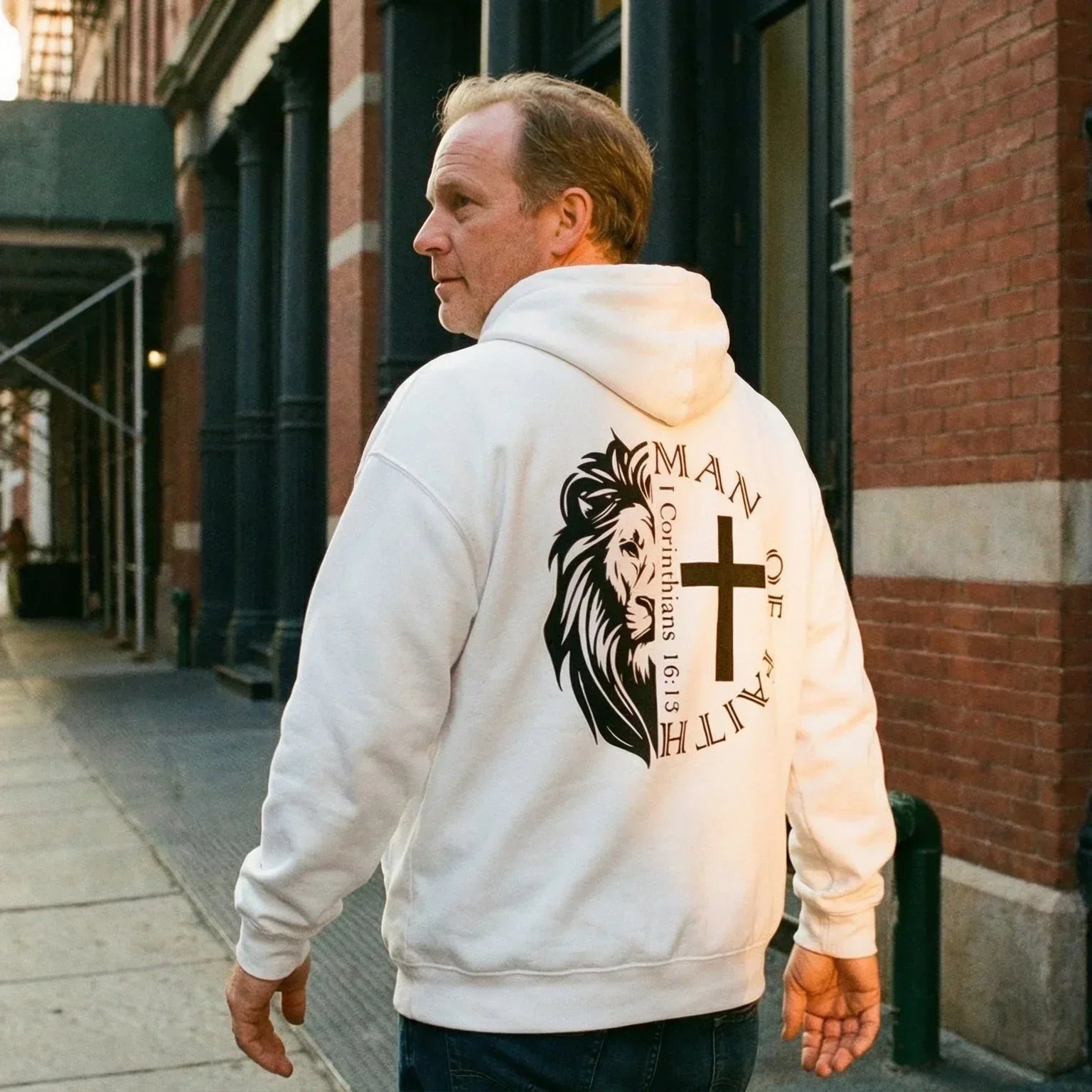 The Man of Faith Hoodie - 1 Corinthians 16:13 - Messiah Wear