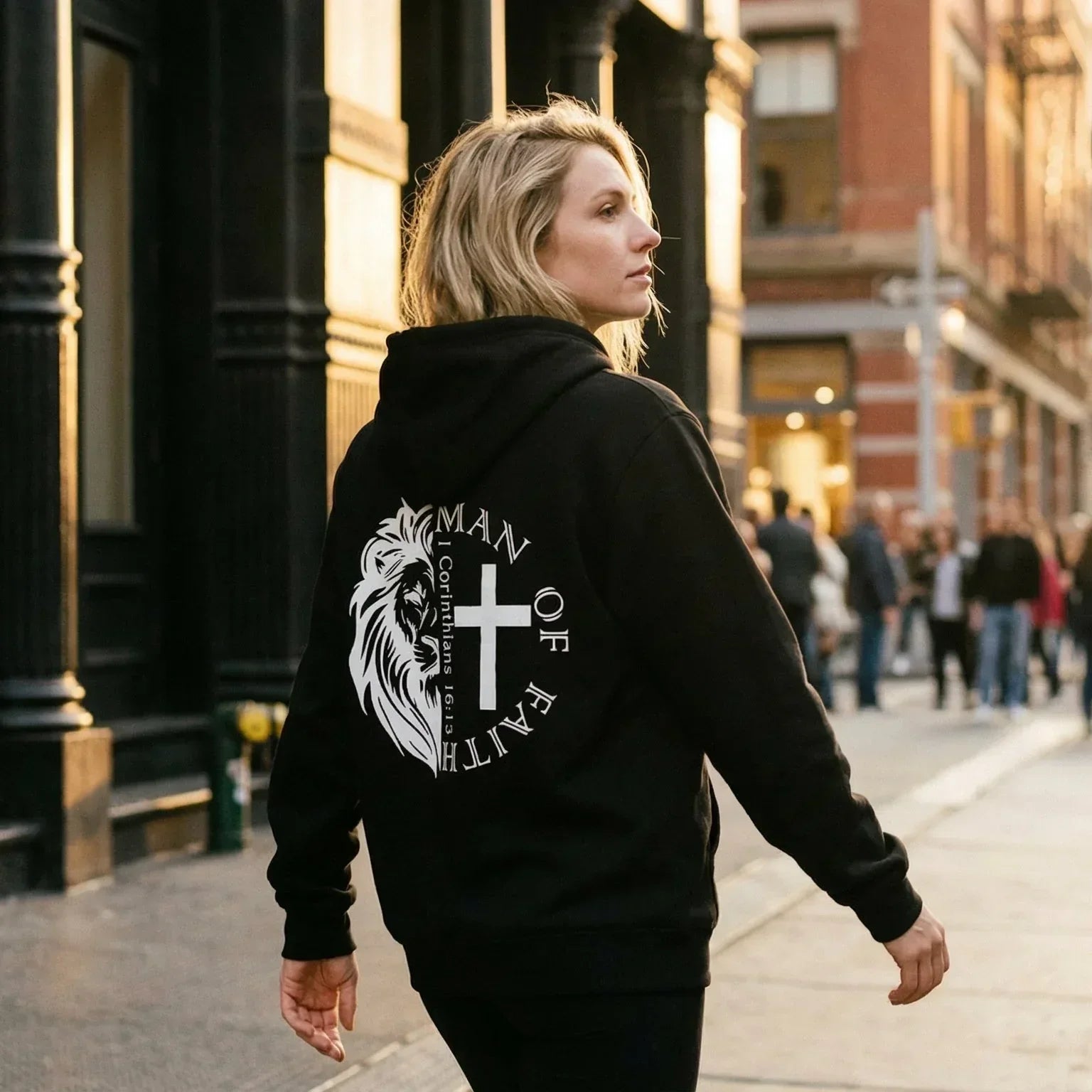 The Man of Faith Hoodie - 1 Corinthians 16:13 - Messiah Wear