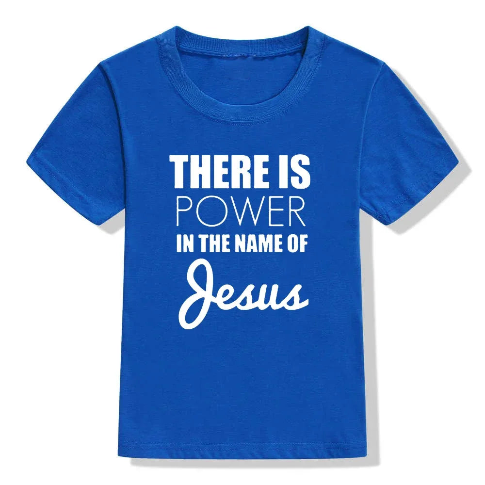 There Is Power In The Name of Jesus- T- shirt for Kids - Messiah Wear