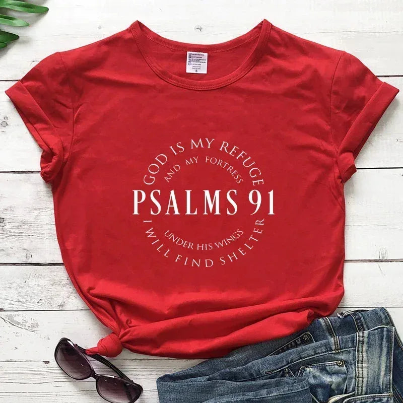 Psalm 91 - Is My Refuge - T-shirt Women's - Messiah Wear