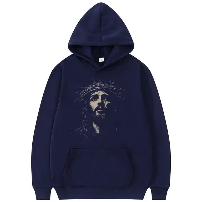 Jesus Vintage Face - Hoddie - Messiah Wear