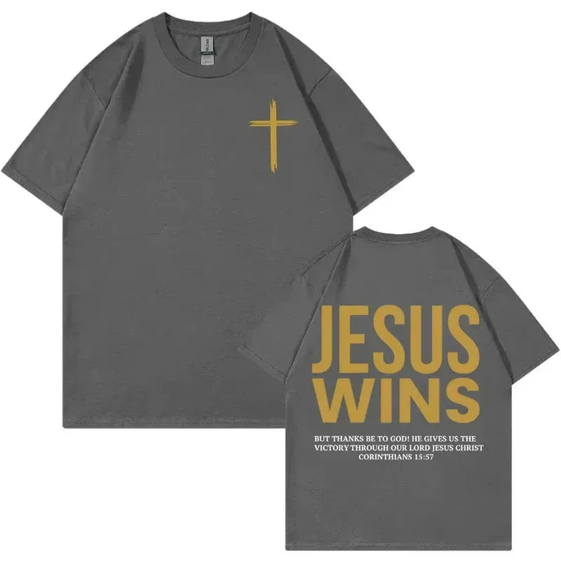 Yeshua Wins - Corinthians 15:57 - Messiah Wear
