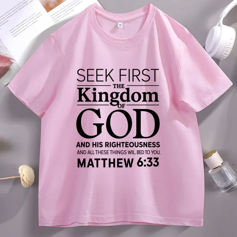 "Seek First The Kingdom" – Matthew 6:33 Christian Print - Messiah Wear