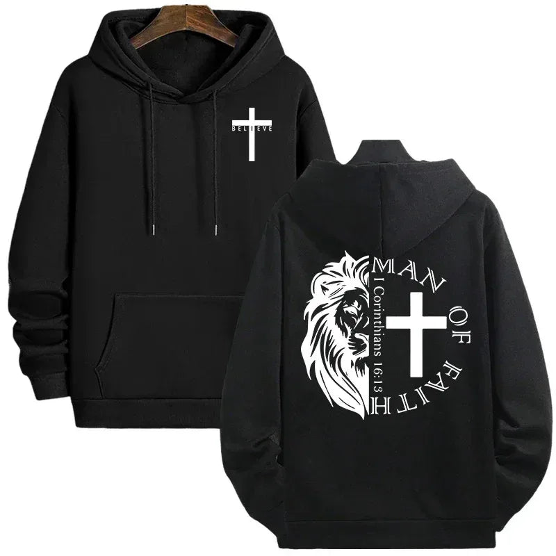The Man of Faith Hoodie - 1 Corinthians 16:13 - Messiah Wear