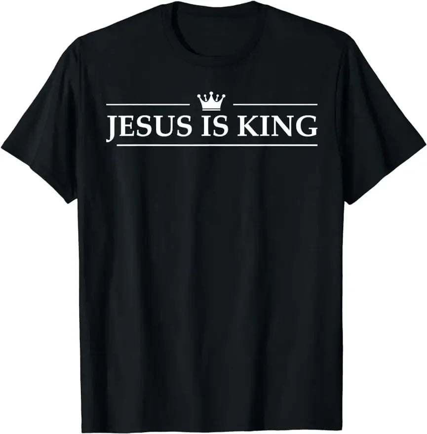 Christian T-shirt Jesus Is King Bible Verse