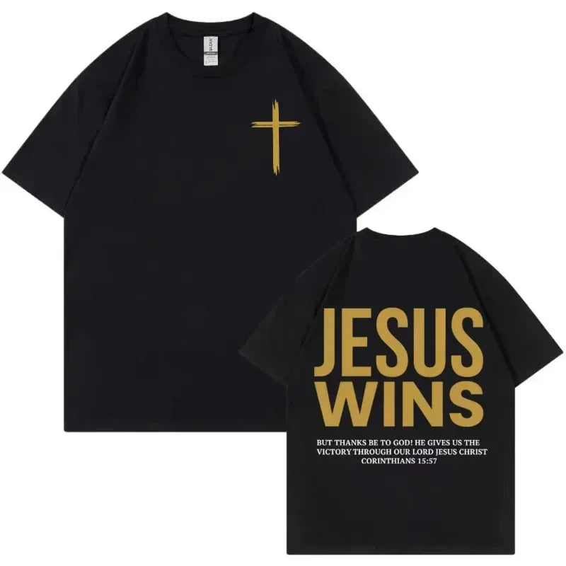 Yeshua Wins - Corinthians 15:57 - Messiah Wear