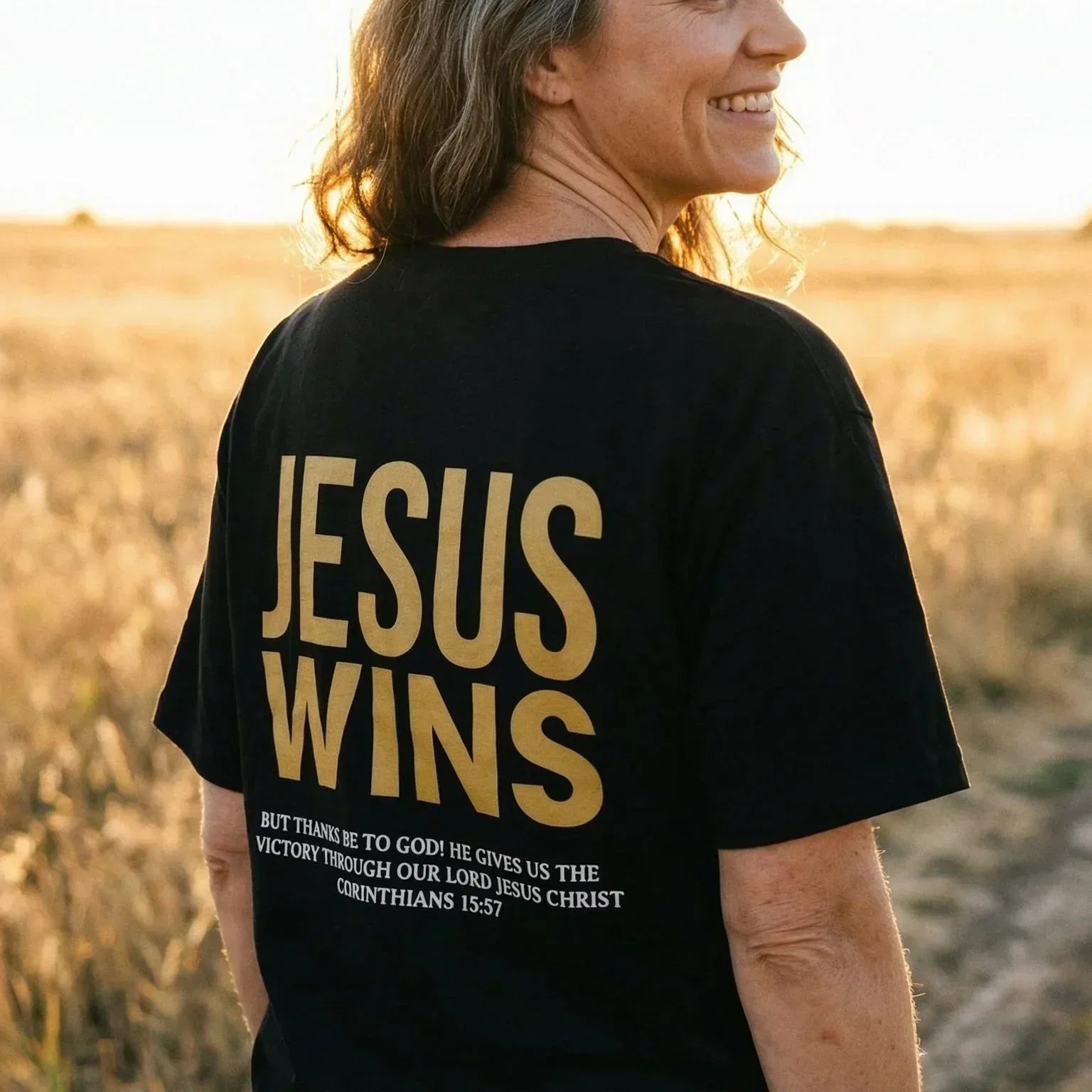 Yeshua Wins - Corinthians 15:57 - Messiah Wear