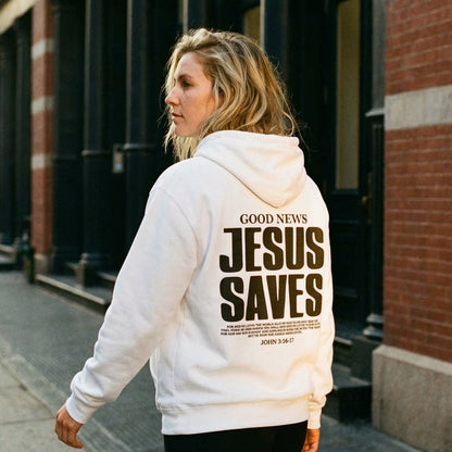 Jesus Saves John 3:16:17 Hoodies