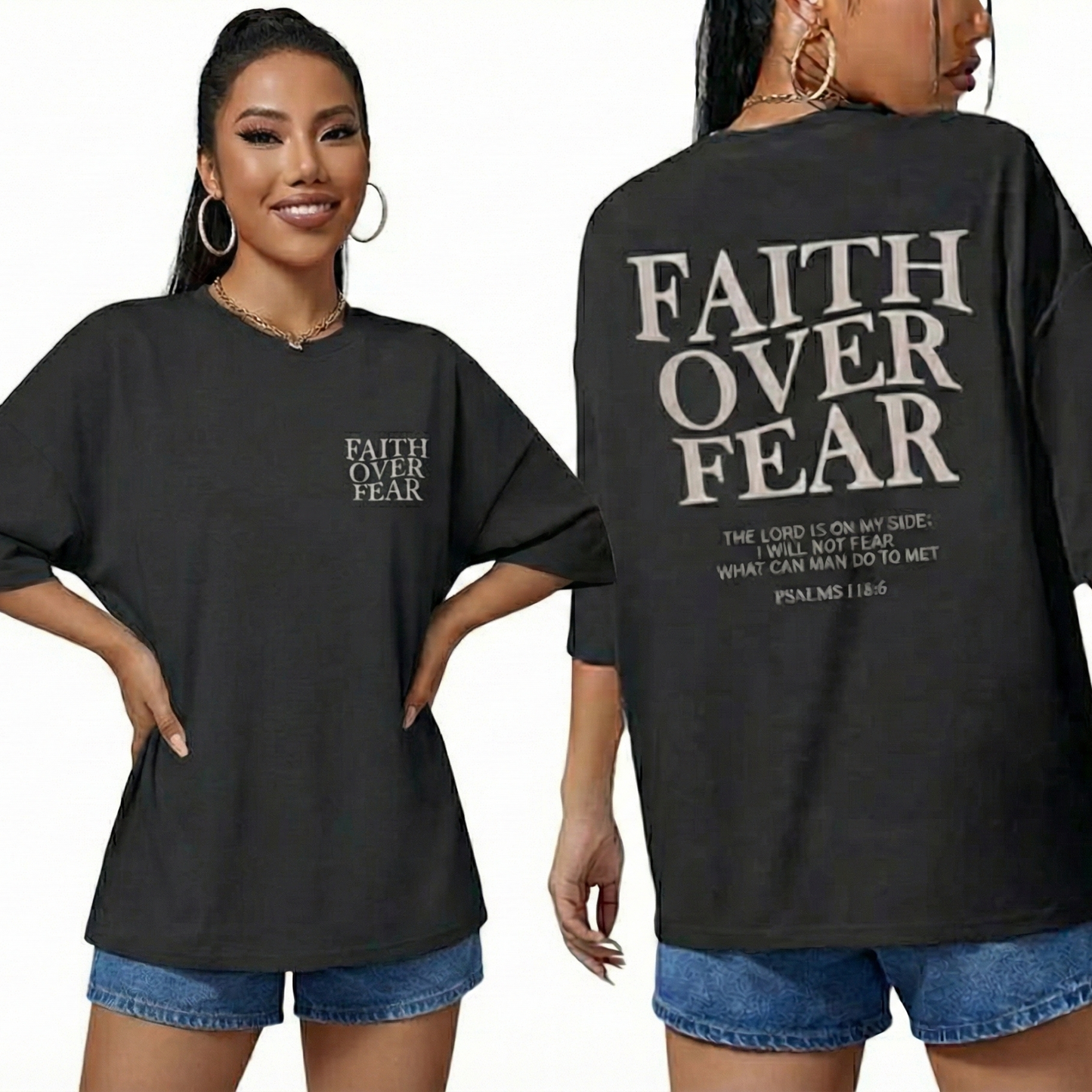 Women Religious Faith Christian T Shirt - Casual 100% Cotton