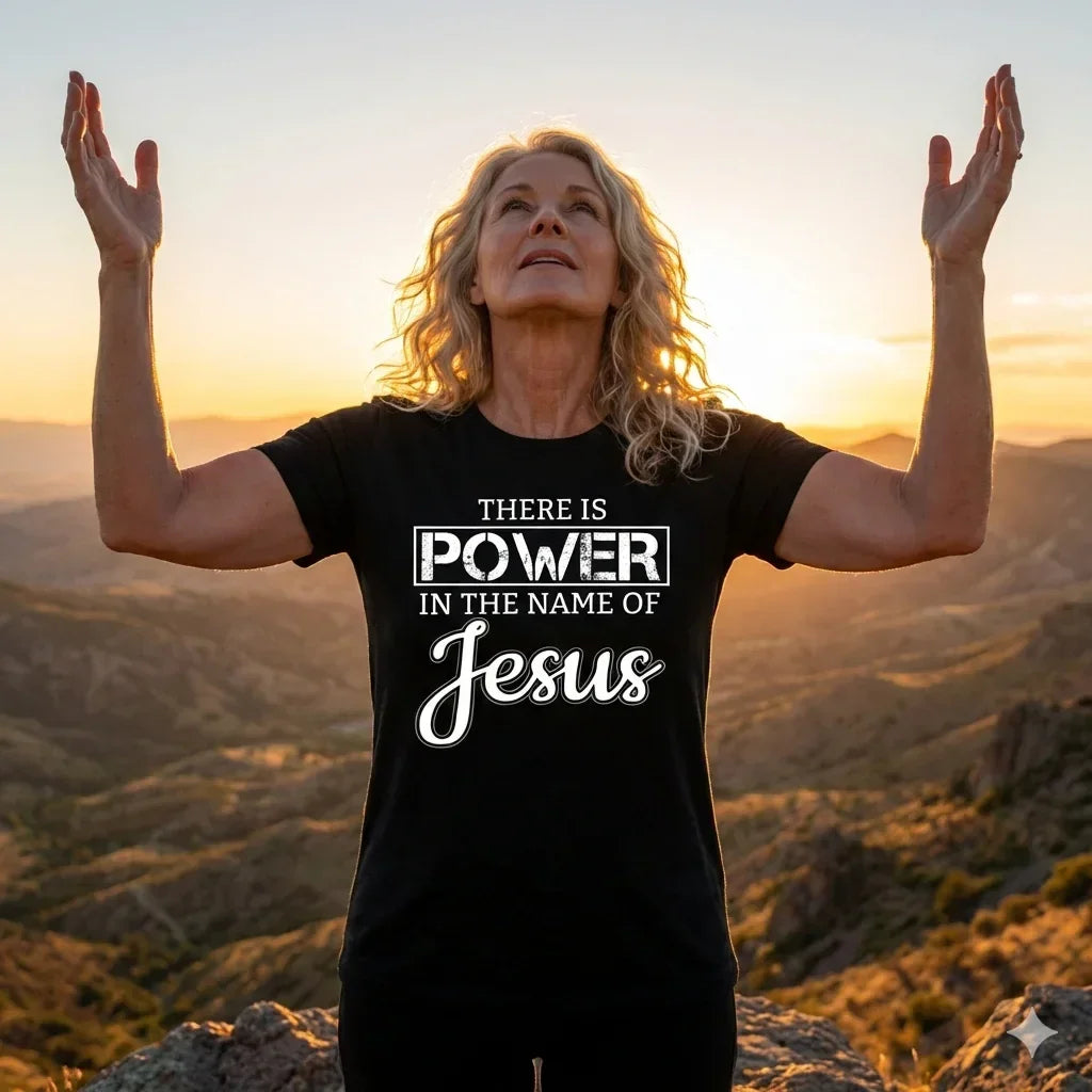 Power In The Name Of Jesus T-Shirt Christian Women - Messiah Wear