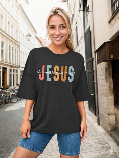 Women Religious Faith Christian T Shirt - Casual 100% Cotton