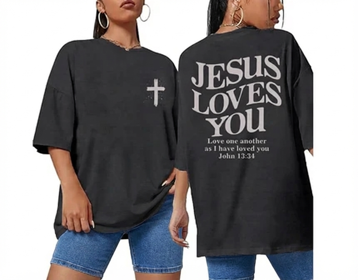 Women Religious Faith Christian T Shirt - Casual 100% Cotton