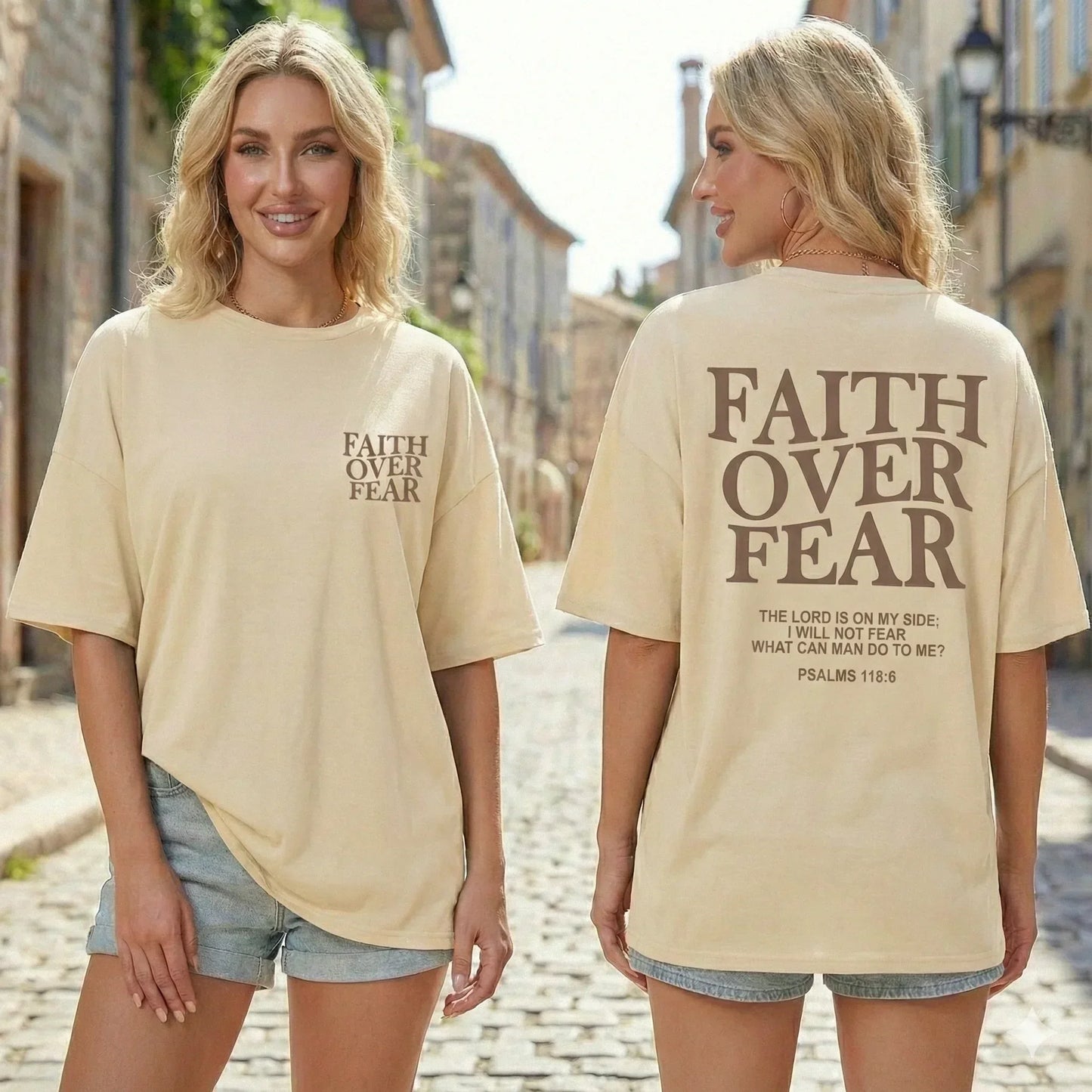 Women Religious Faith Christian T Shirt - Casual 100% Cotton - Messiah Wear