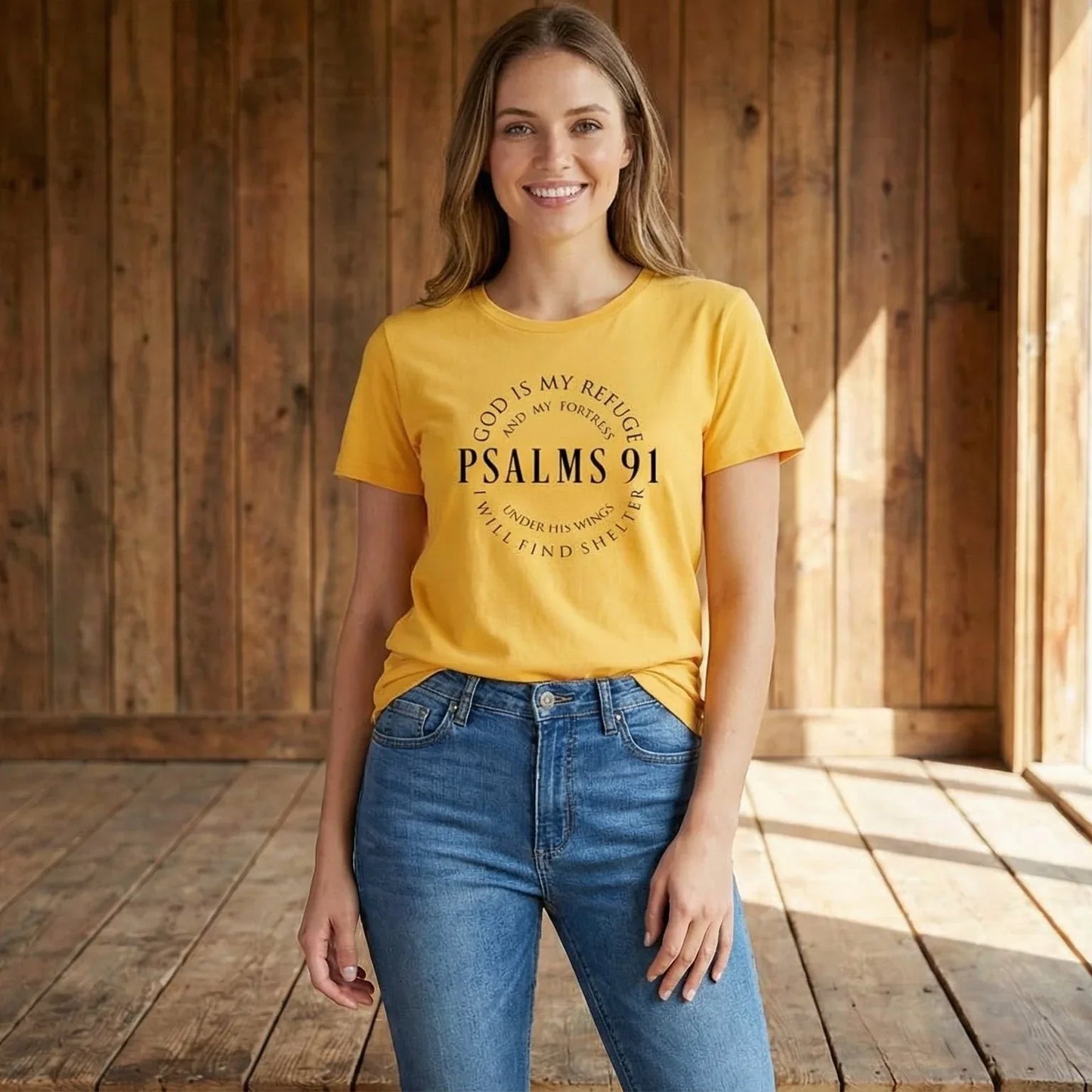 Psalm 91 - God Is My Refuge - T-shirt Women's - Messiah Wear