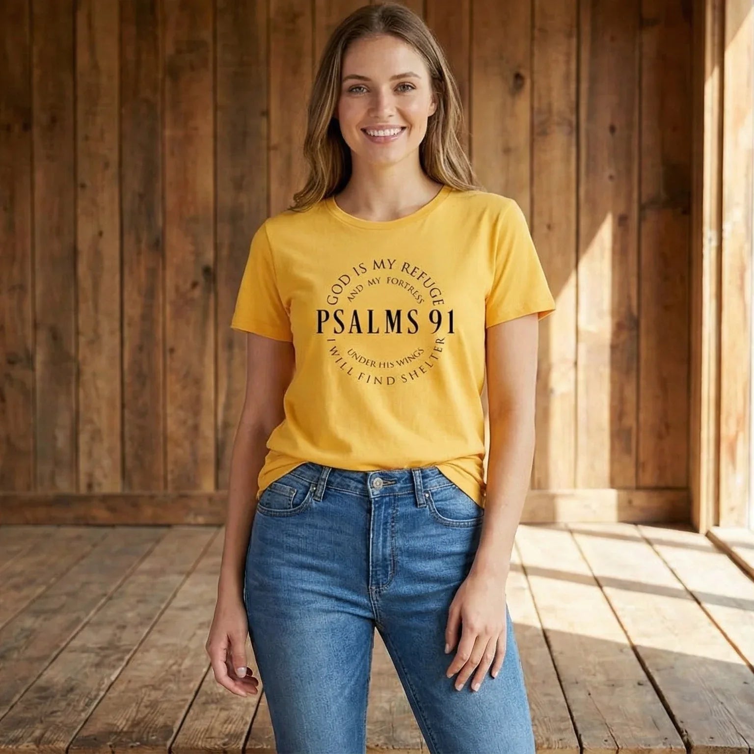 Psalm 91 - God Is My Refuge - T-shirt Women's - Messiah Wear