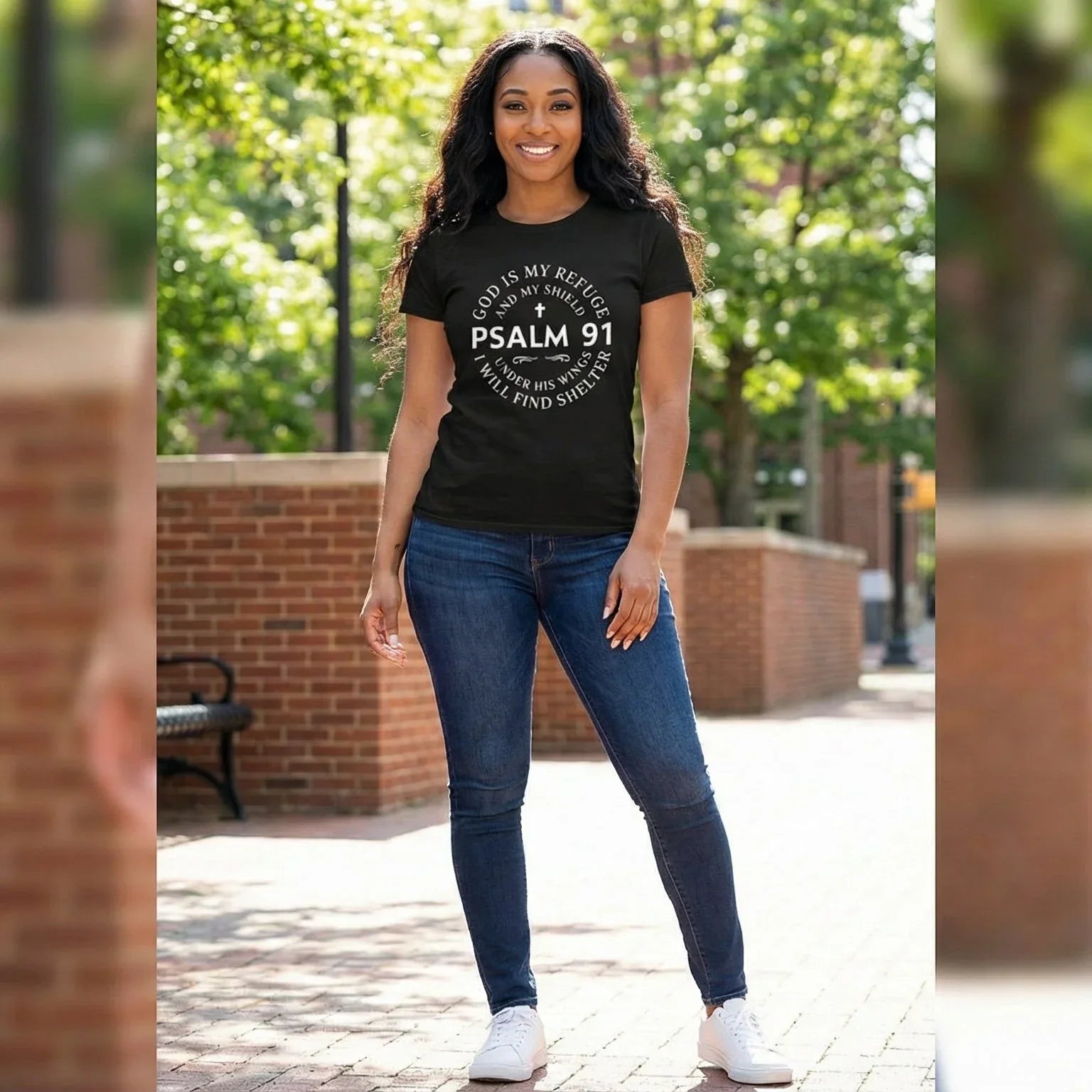 "God Is My Refuge and My Shield" Women's Inspirational Psalm - Messiah Wear