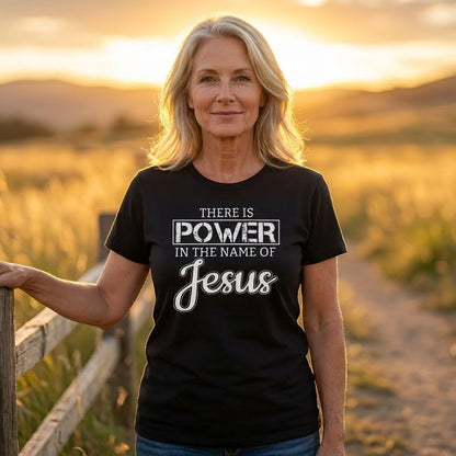 Power In The Name Of Jesus T-Shirt Christian Women