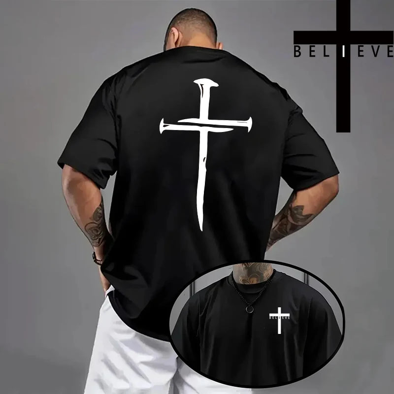 Jesus Cross Men's Cotton T-Shirt