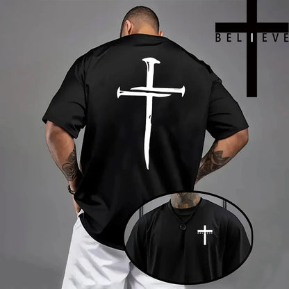 Jesus Cross Men's Cotton T-Shirt