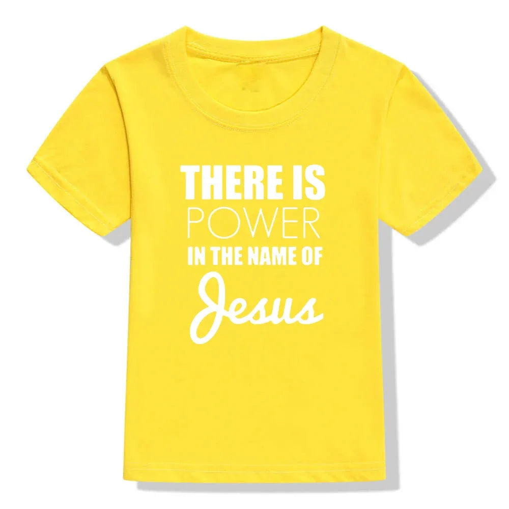 There Is Power In The Name of Jesus- T- shirt for Kids - Messiah Wear