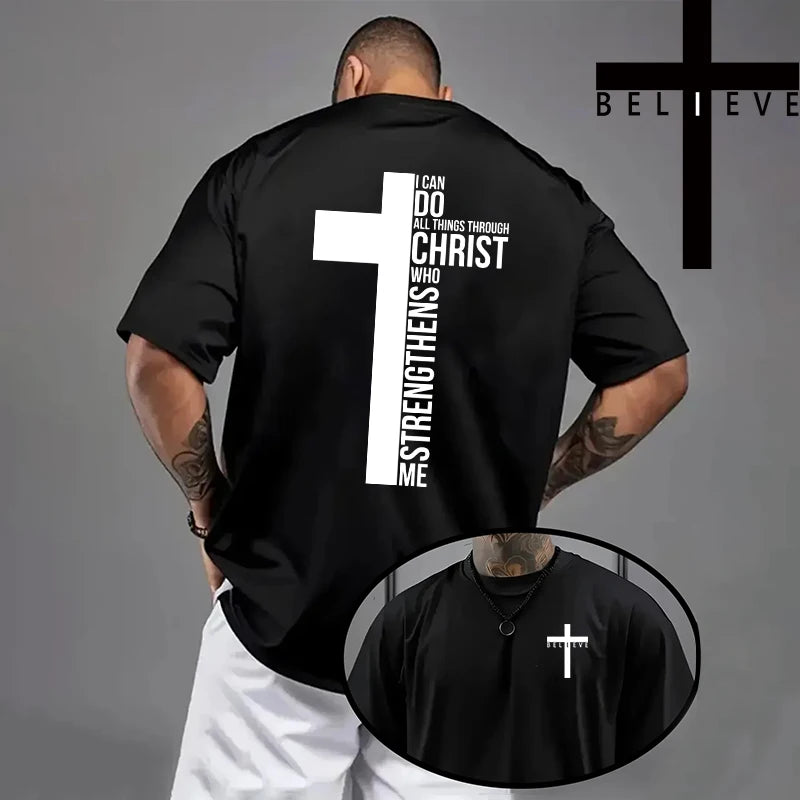 Jesus Cross Men's Cotton T-Shirt