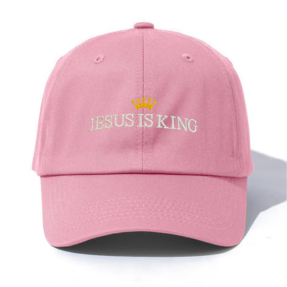 JESUS IS KING Embroidery Baseball Cap - Messiah Wear