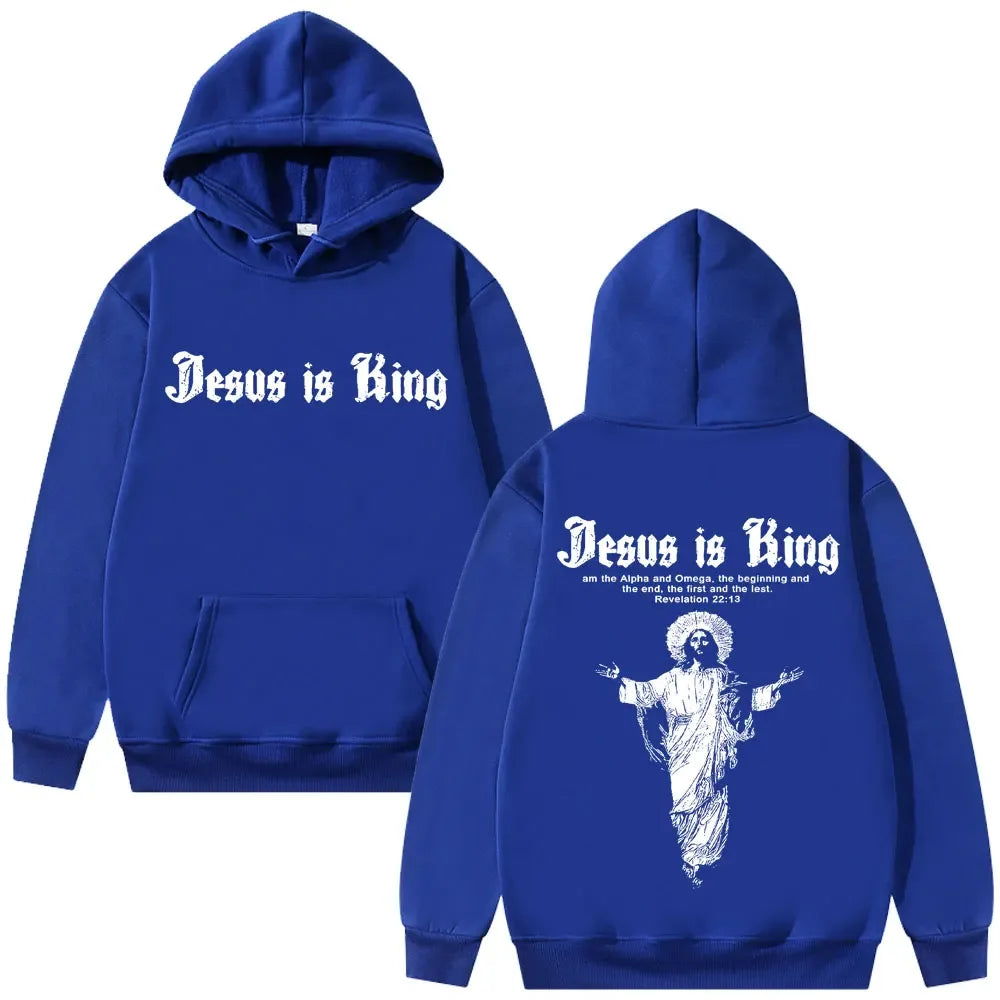 Jesus is King – Streetwear Religious Hoodie - Messiah Wear