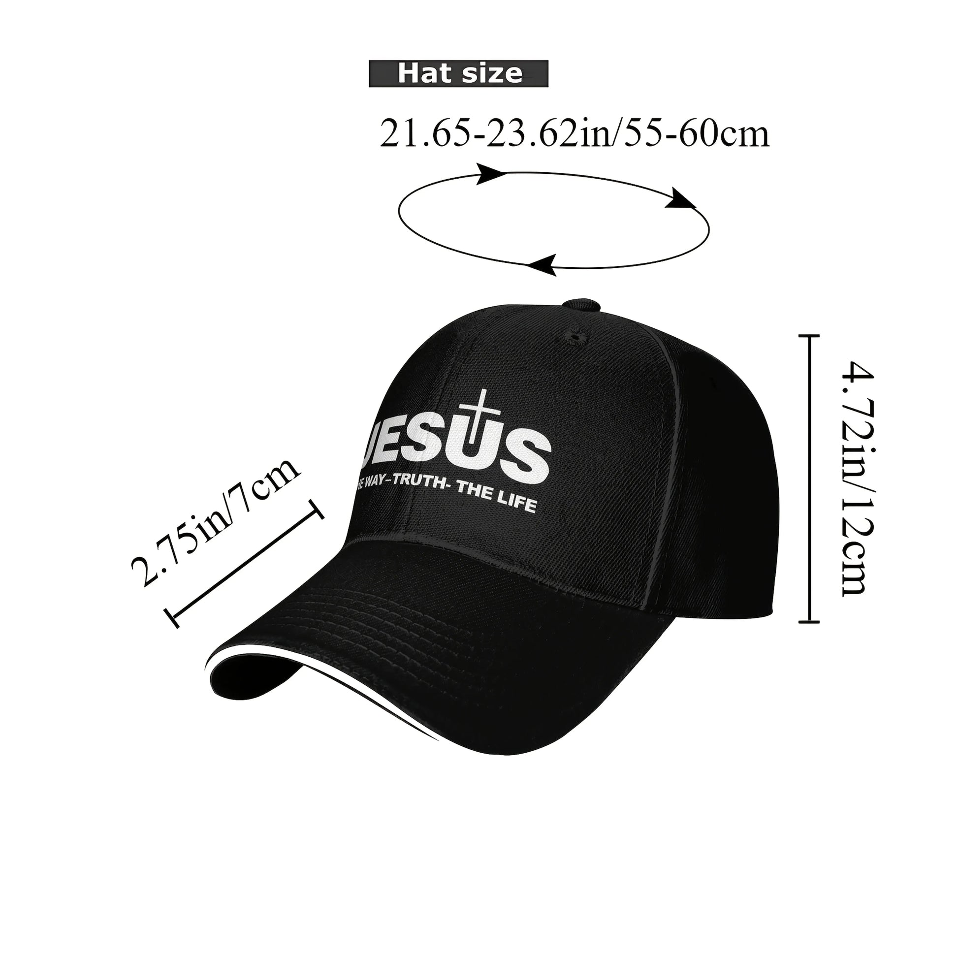Jesus The Way Truth the life - Baseball Cap - Messiah Wear