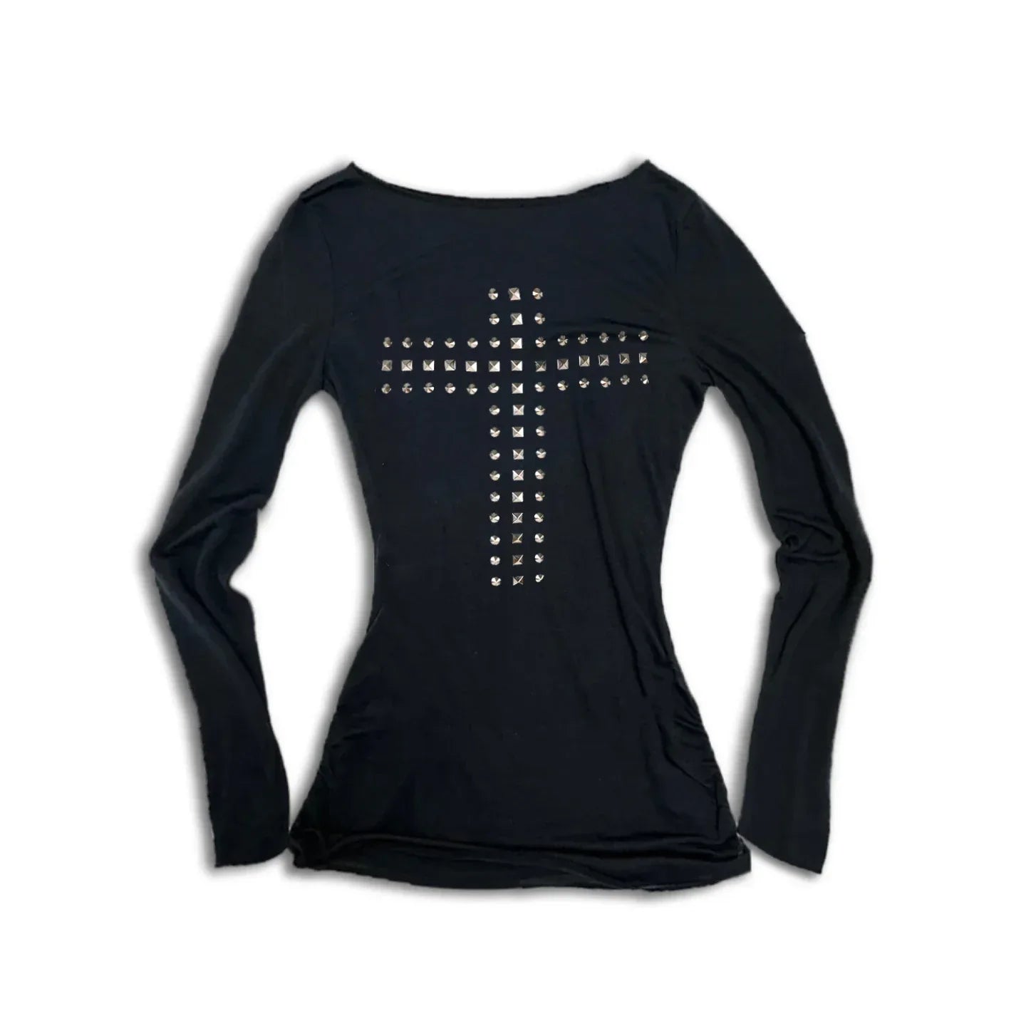 The Studded Cross Long Sleeve - Messiah Wear
