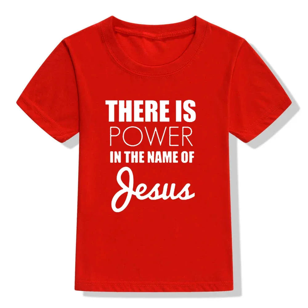There Is Power In The Name of Jesus- T- shirt for Kids - Messiah Wear