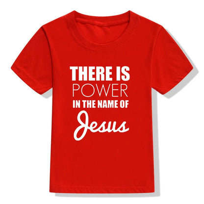There Is Power In The Name of Jesus- T- shirt for Kids - Messiah Wear