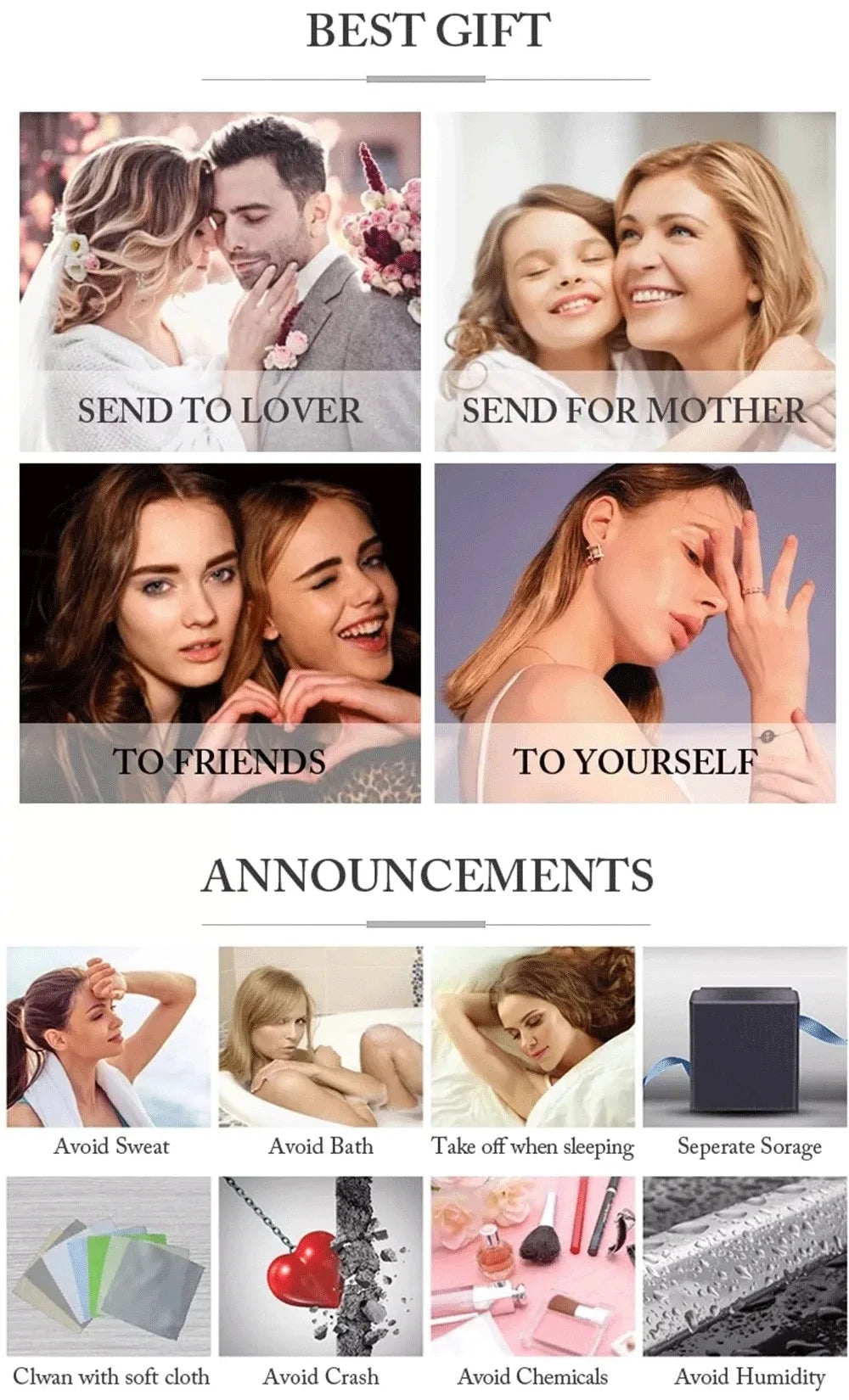 1/2carat Marquise Cut Solitaire Moissanite Diamond Pendant Necklace with Certificate 925 Silver Plated 18k Gold Neckchain Woman