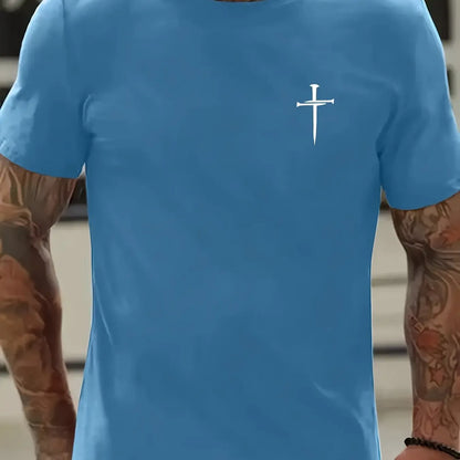 Men's Oversized "Faith Cross" Tee - Messiah Wear