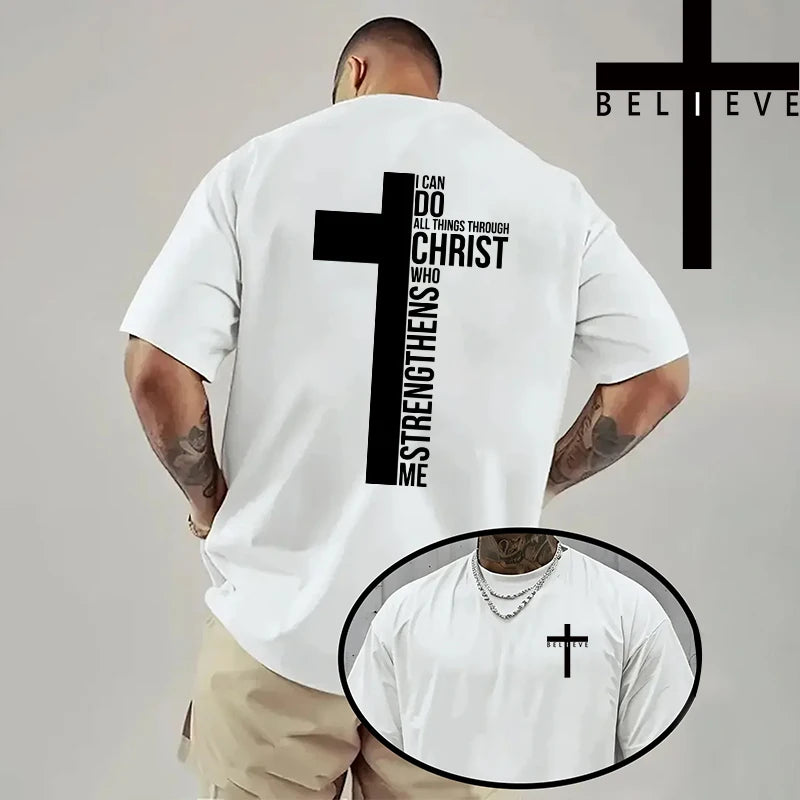 Jesus Cross Men's Cotton T-Shirt
