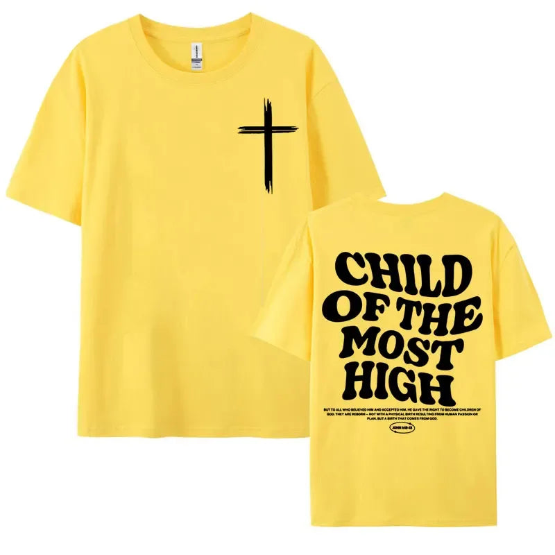 Child Of the MOST HIGH - T-shirt for Men Oversized - Messiah Wear
