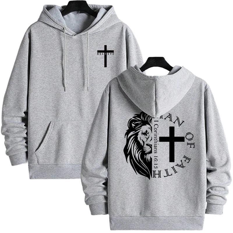 The Man of Faith Hoodie - 1 Corinthians 16:13 - Messiah Wear