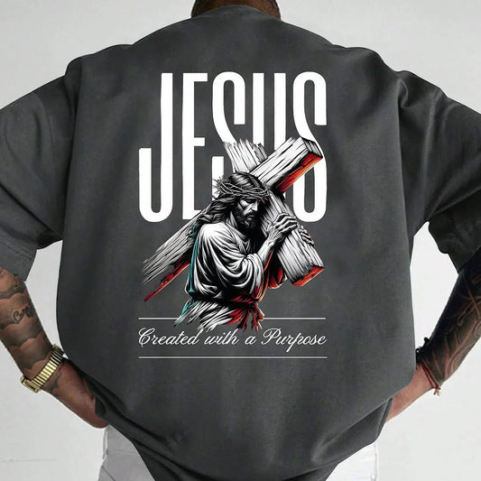 T- Shirt Oversized Jesus - Purpose - Messiah Wear