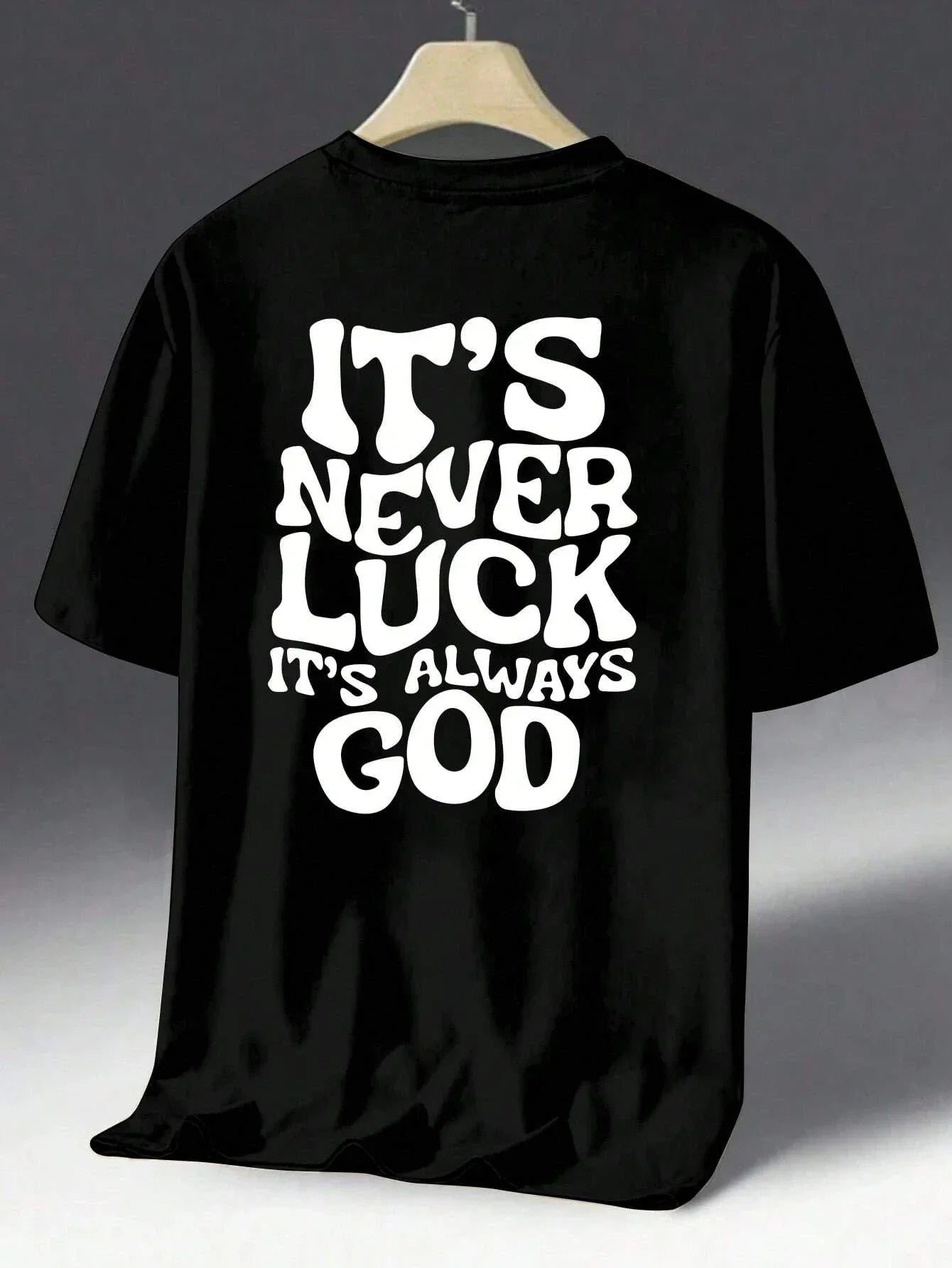 Luck God Men Cotton T-shirt Luxury - Messiah Wear