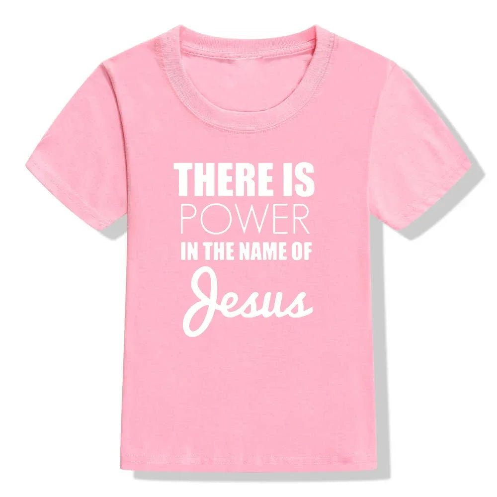 There Is Power In The Name of Jesus- T- shirt for Kids - Messiah Wear