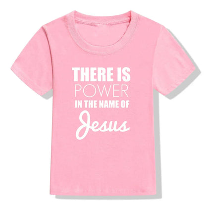 There Is Power In The Name of Jesus- T- shirt for Kids - Messiah Wear