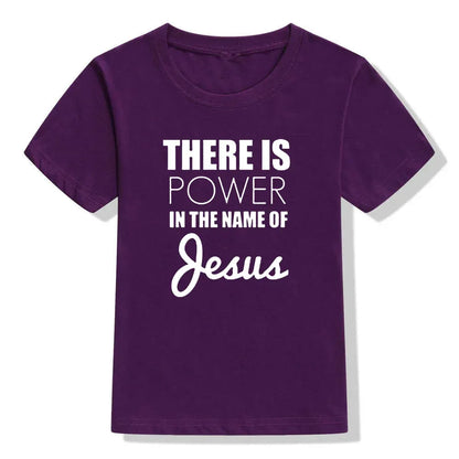 There Is Power In The Name of Jesus- T- shirt for Kids - Messiah Wear