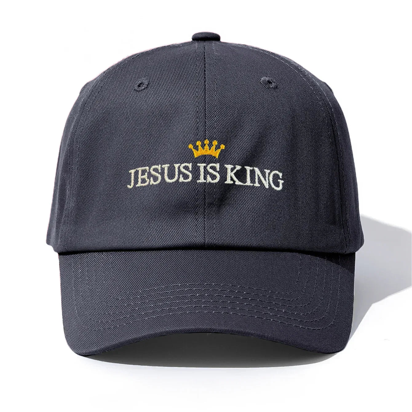 JESUS IS KING Embroidery Baseball Cap - Messiah Wear