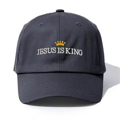 JESUS IS KING Embroidery Baseball Cap - Messiah Wear