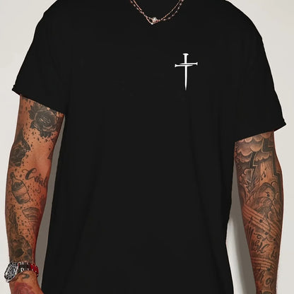 Men's Oversized "Faith Cross" Tee - Messiah Wear