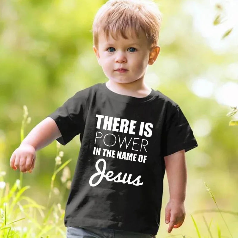 There Is Power In The Name of Jesus- T- shirt for Kids - Messiah Wear