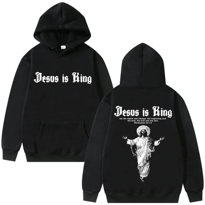 Jesus is King – Streetwear Religious Hoodie - Messiah Wear