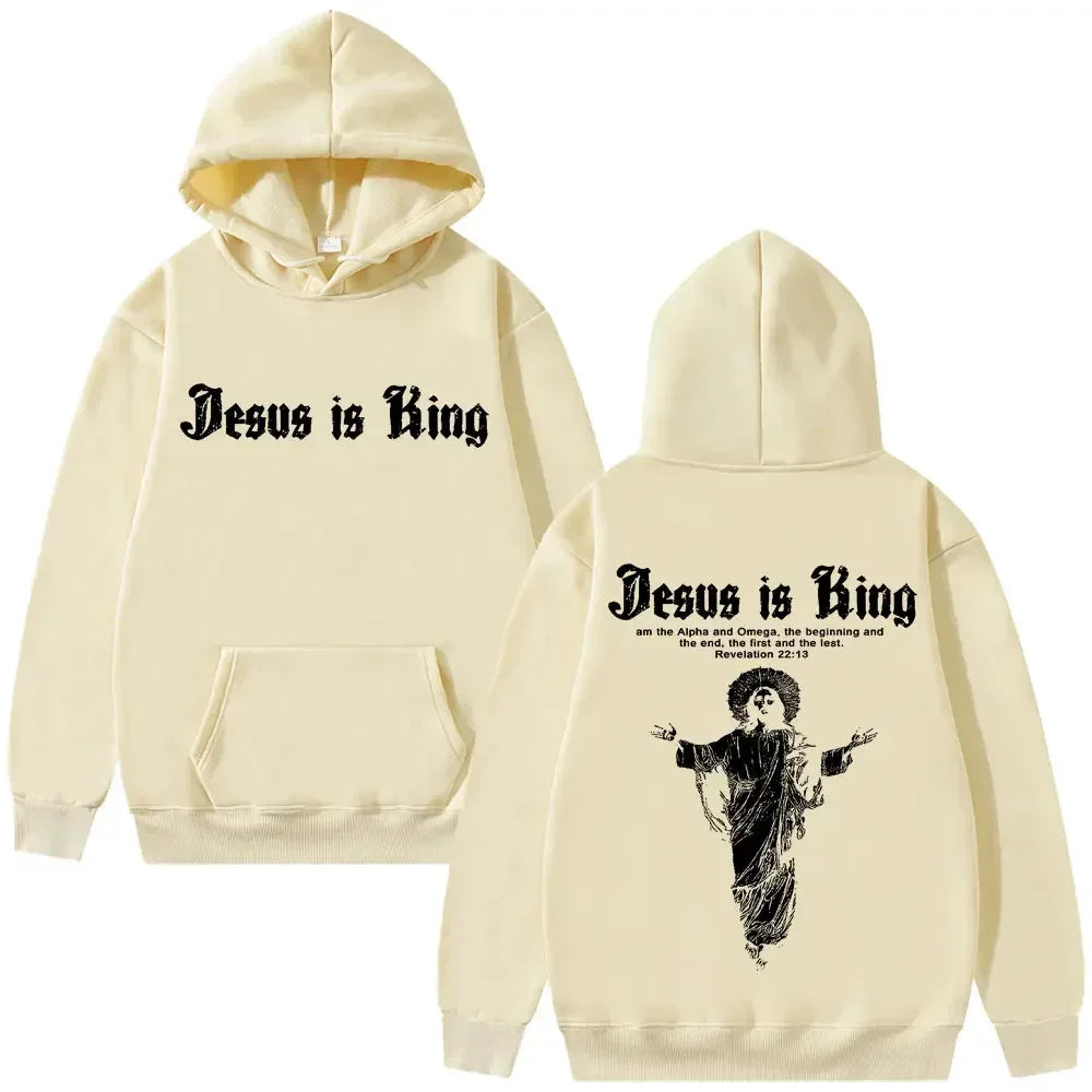 Jesus is King – Streetwear Religious Hoodie - Messiah Wear