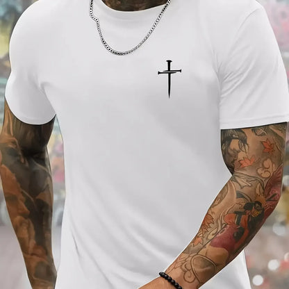 Men's Oversized "Faith Cross" Tee - Messiah Wear