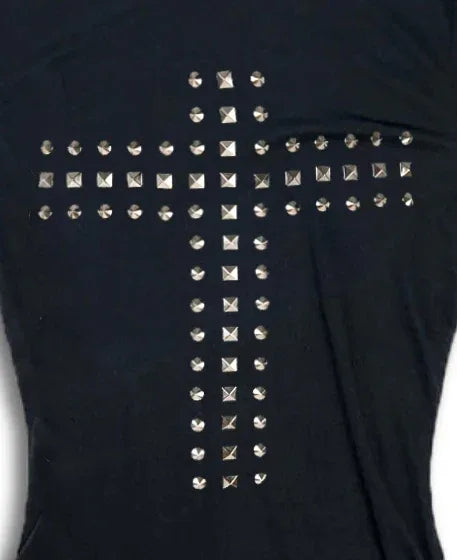 The Studded Cross Long Sleeve - Messiah Wear