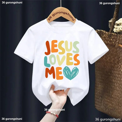 Jesus Loves Me Letter - T-shirt Kids - Messiah Wear